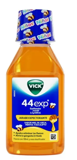 Vick Jarabe 44 Exp Kids Sabor Miel De120 ml