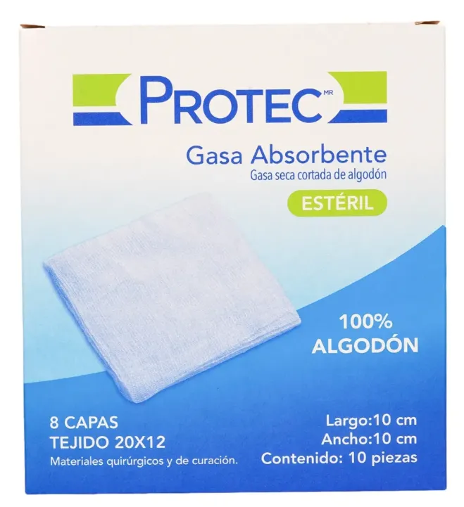 GASA 10X10 ESTERIL C/10 PROTEC
