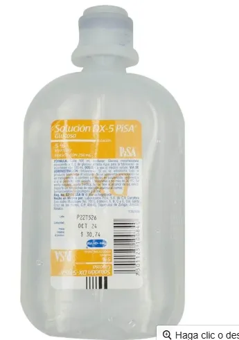 Solucion DX-5 250 ML Pisa Dextrosa