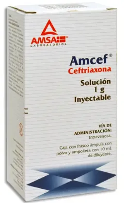 Amcef Ceftriaxona 1 GR IV Fco Amp