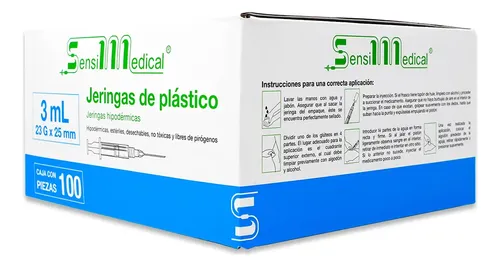 [JAY059] Jeringa Azul 3 ml 23X25 mm 100