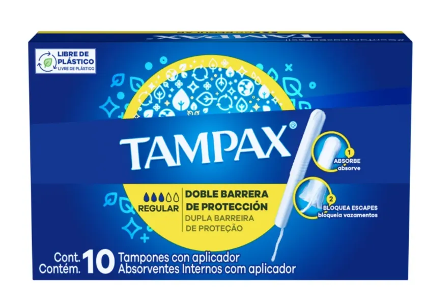 TAMPONES TAMPAX FLUJO REGULAR C/10