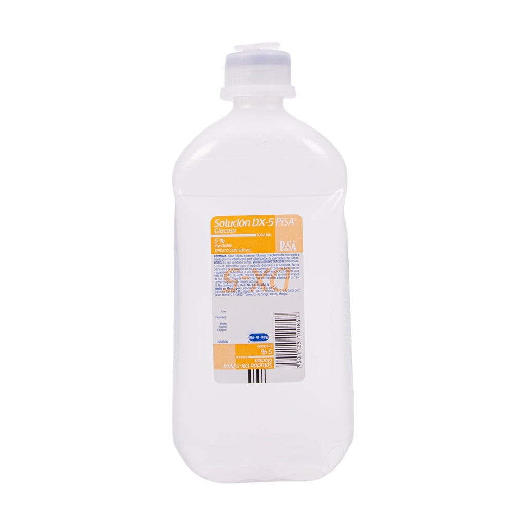 Solución Glucosa 5% Iny 500 ml Flexoval