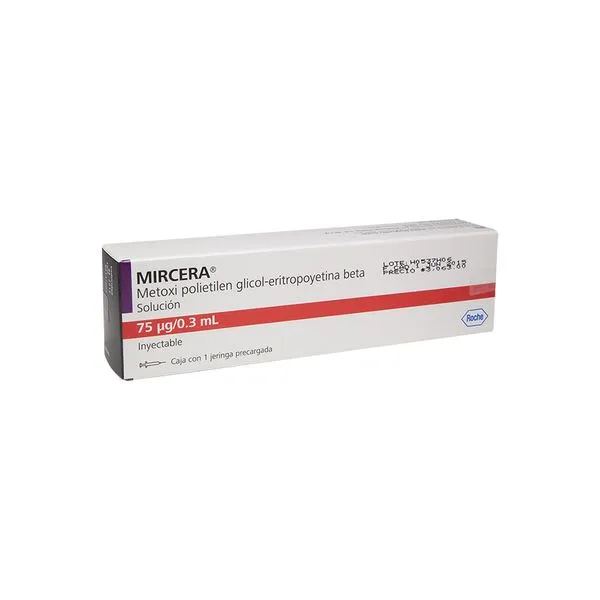 Mircera 75 Mcg / 0.3 Ml Jeringa Prellenada