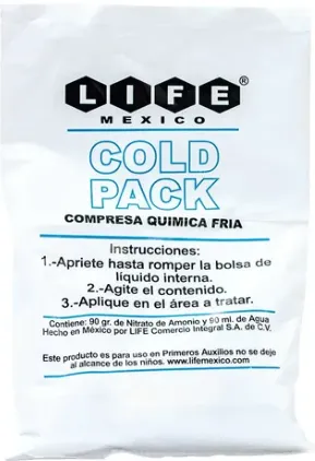Compresa Fria Desechable Cold Pack Life Mexico