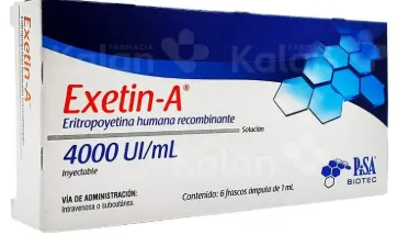 Eritropoyetina Humana Reconvinante 4000 Ui fco amp EXETIN A PISA