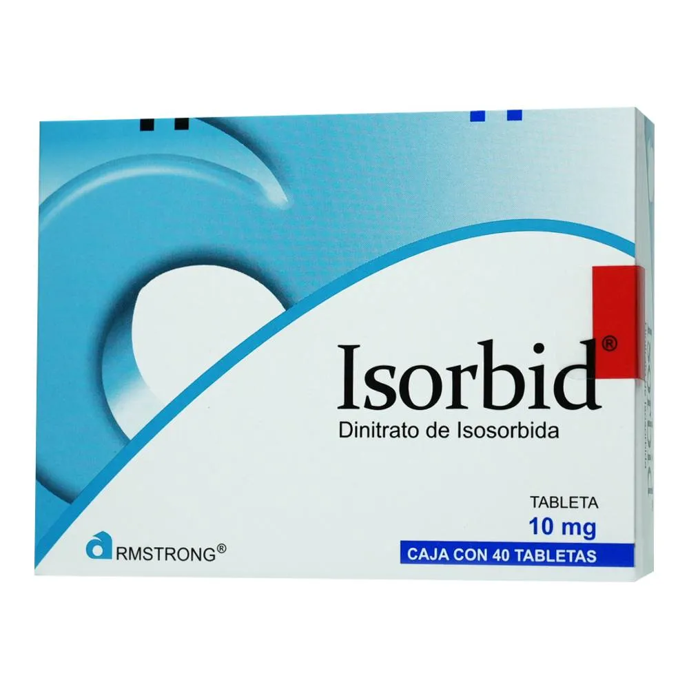 ISORBID (ISOSORBIDE) 10 MG CAJA CON 40 TABLETAS