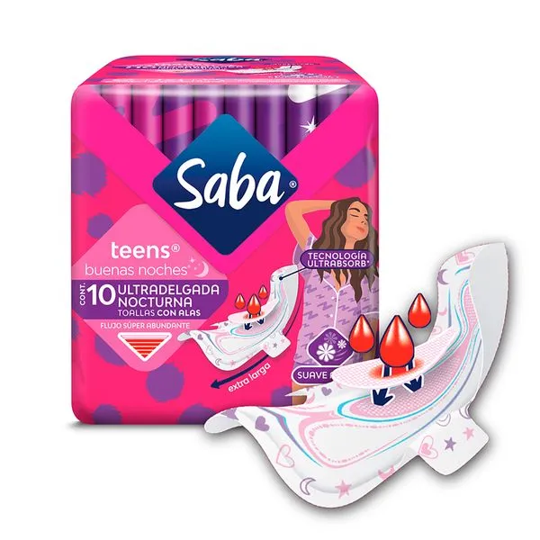 Toalla Saba Teens Nocturna con Alas con 10