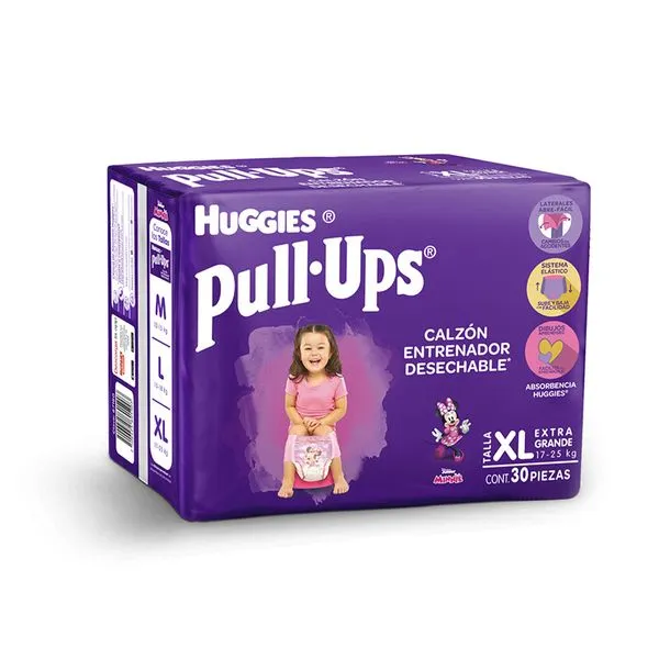 Calzoncillo Huggies Pull-Ups Niña XL con 30