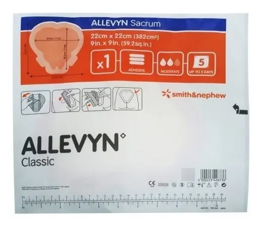 Allevyn Adhesivo Sacrum c/ espuma 22cm x 22cm