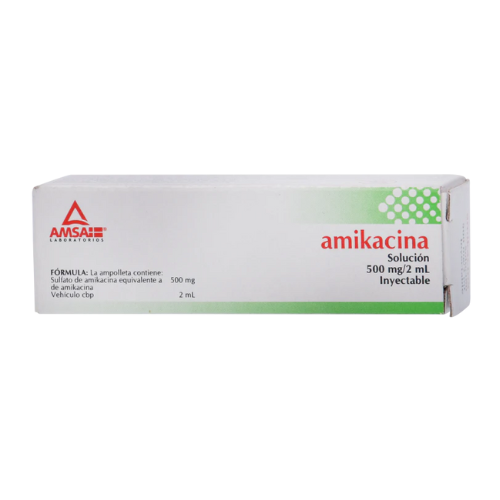 Amikacina IM 500 Mg Ampolleta 2 Ml Genérico Amsa
