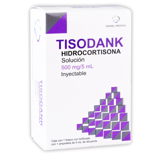 Hidrocortisona Iny. 500MG/ 5 ML 1mp TISODANK