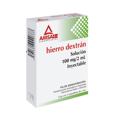 Hierro Dextran 100mg/2ml C/3 Amp