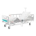 Cama hospitalaria eléctrica 3 funciones Turquesa + colchón