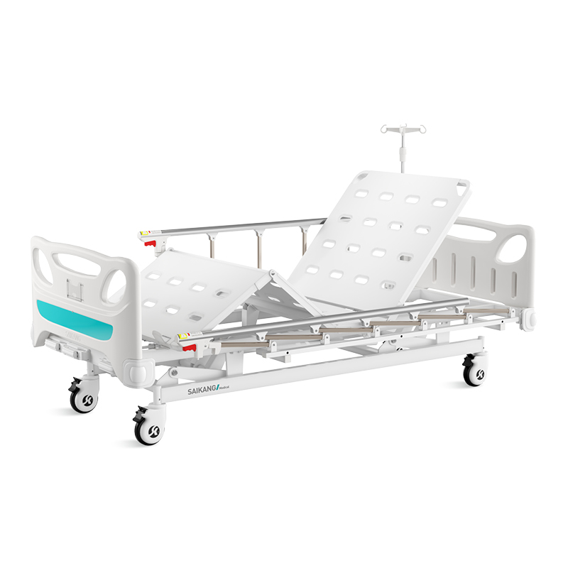 Cama hospitalaria manual tres manivelas + colchón