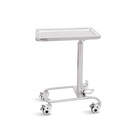 Mesa de mayo de acero inoxidable, ajuste de altura hidráulico.