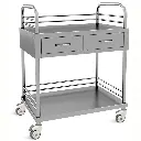 Mesa pasteur dos cajones acero inoxidable