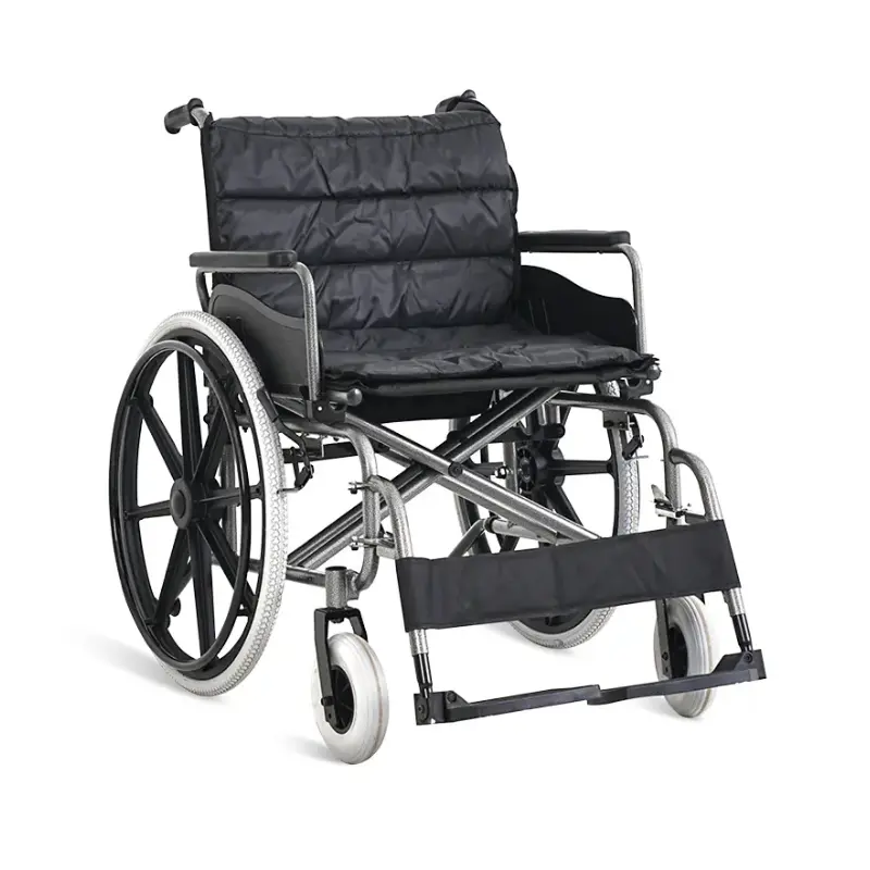 Silla de ruedas ancha acolchonada