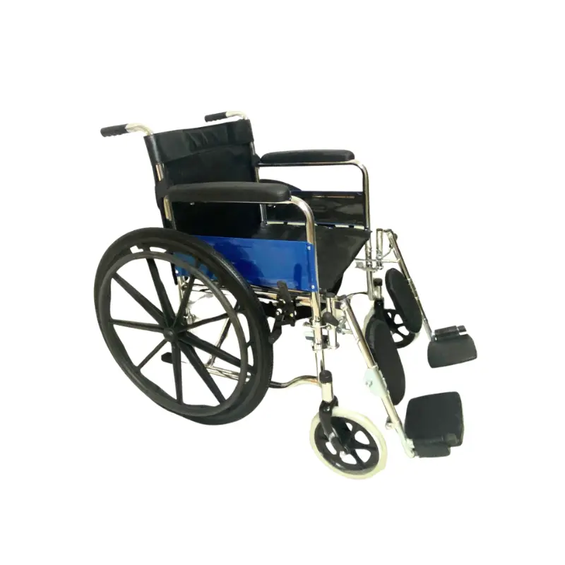 Silla de ruedas con reposa pies