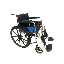 Silla de ruedas con reposa pies