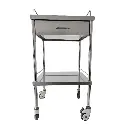 Mesa Pasteur de un cajón con ruedas