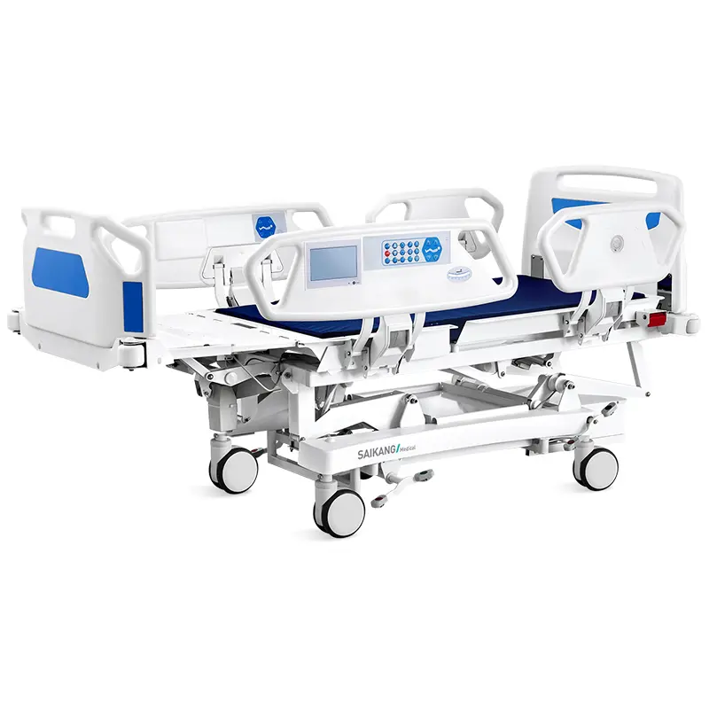 Cama hospitalaria eléctrica de ocho funciones