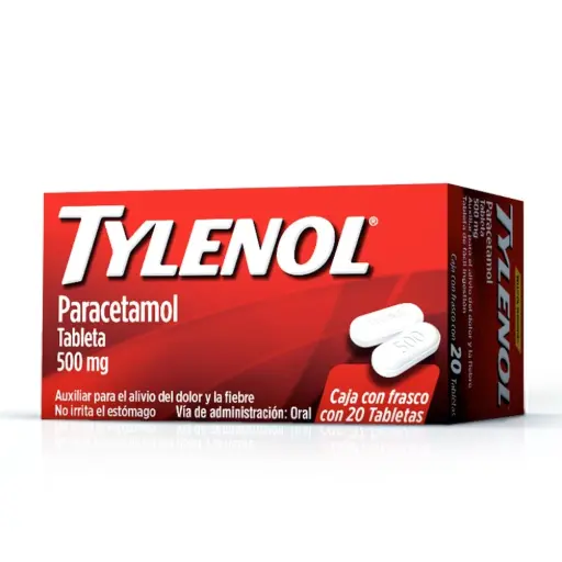 Tylenol Caplets 500 Mg 20 Tabletas