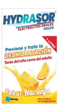 HYDRASOR ELECTROLITOS ORALES SABOR NARANJA 1 Sobre