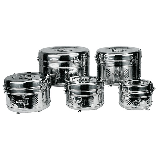 Bombona charnela Contenedor de gasas y apósitos acero inoxidable