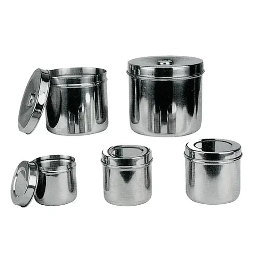 Bote para torundas acero inoxidable 