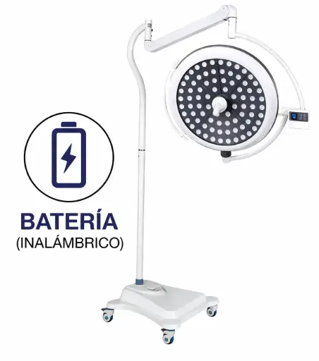 [MC-LLY70A-BATERIA] Lámpara de operación LED 1 cabezal rodable con Bateria