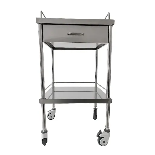 [MC-ST006] Mesa Pasteur de un cajón con ruedas