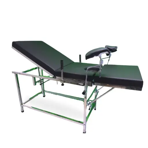 [ZF-G04] Mesa de exploración ginecológica con pierneras tubular